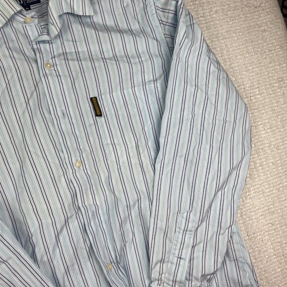 Lot of x2 Vintage Giorgio Armani Jeans Shirt Mens M Blue Plaid / Lined Read* - Picture 5 of 15